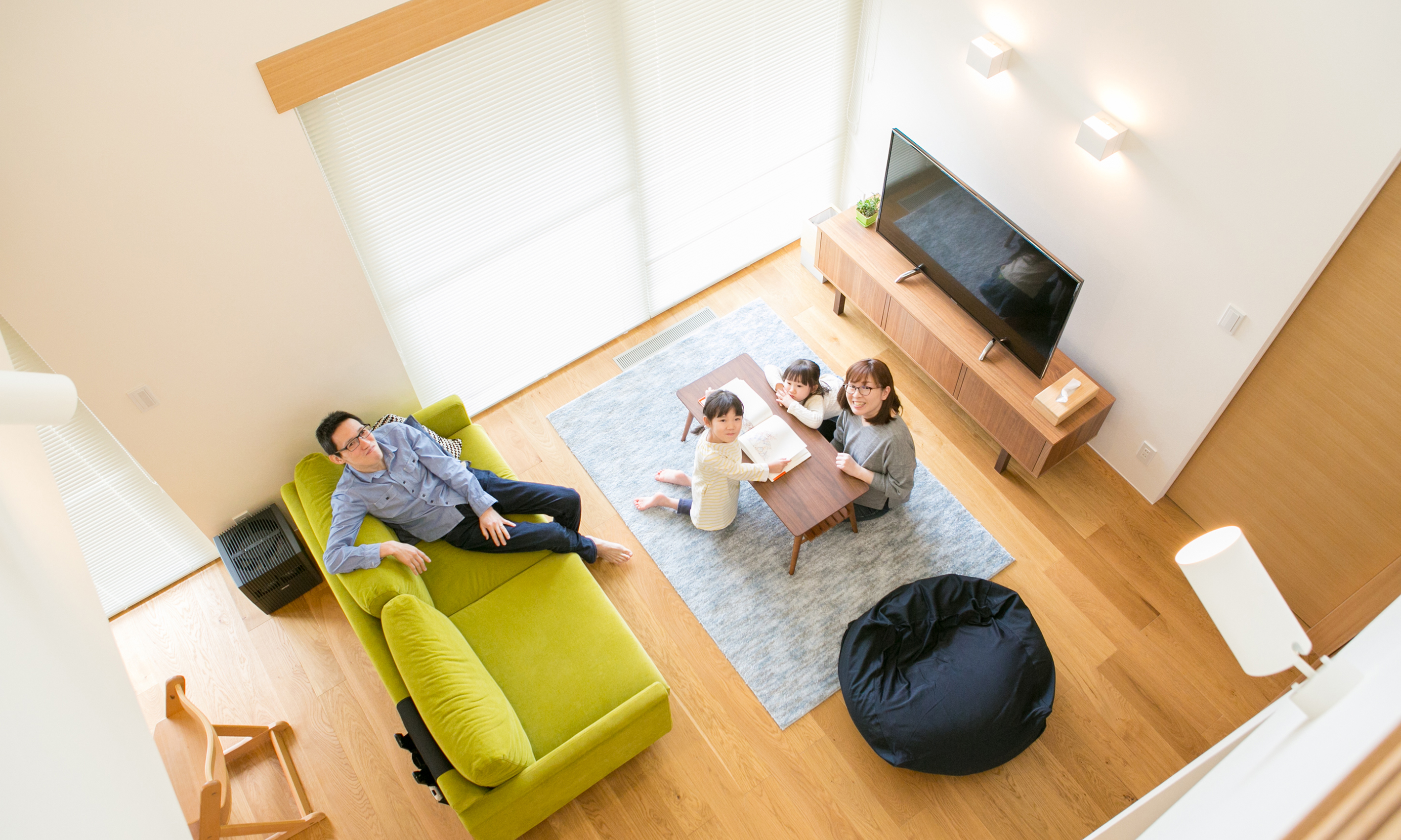 木の心地良さに、癒されて暮らす。