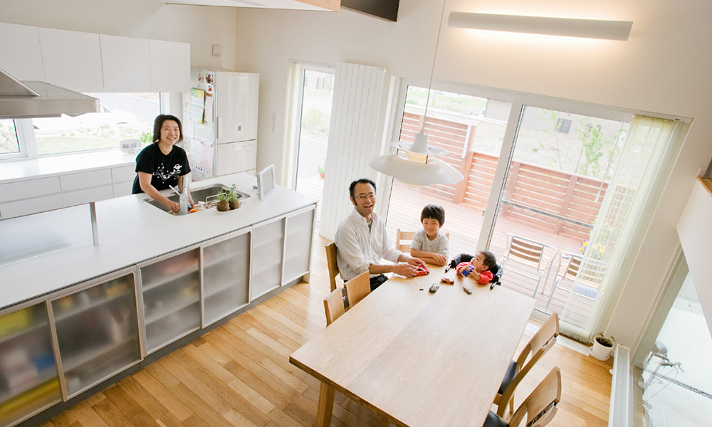 趣味と家族の絆をつなぐ家。